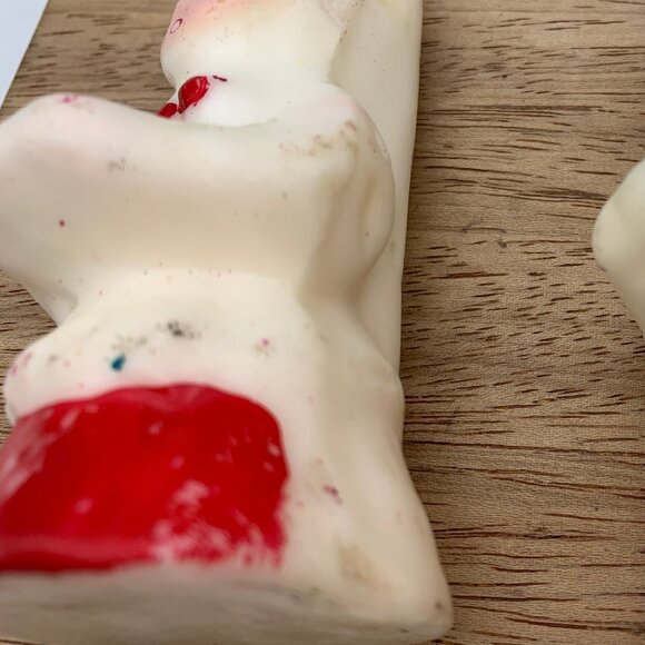 2 Midcentury Christmas CHOIR candles Gurley-style 4.5" tall carolers singers - Picture 7 of 8